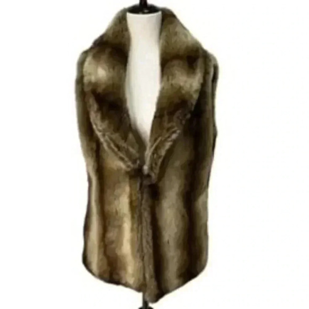 Heartloom Faux Fur‎ Fully Lined Vest Women’s Size Medium